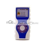 Two-Tone Silicone Case for 2nd Generation iPod Nano - White/Blue