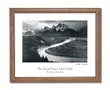Ansel Adams Snake River B/W Photo Home Decor Wall Picture Oak Framed Art Print
