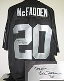 Darren McFadden Autographed/Hand Signed Oakland Raiders Black Reebok EQT Football Jersey