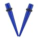 Acrylic Neon Taper - Blue - 0G - Sold as a Pair