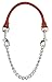 Weaver Leather Livestock Leather & Chain Goat Collar, Chestnut, 24-Inch