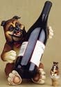 English Bulldog Wine Bottle Holder and Bottle Stopper