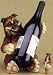 English Bulldog Wine Bottle Holder and Bottle Stopper