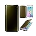 Galaxy S6 Edge Case, Huijukon™ Elegant Mirror Flip Smart Leather Case Cover(Hyperbolic mirror) for Samsung Galaxy S6 Edge(2015)