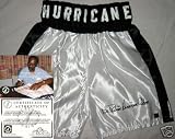 Rubin Hurricane Carter Signed Boxing Trunks