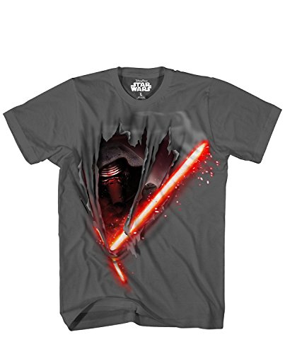 Star Wars Boys' T-Shirt, Kylo Charcoal, X-Large/18-20