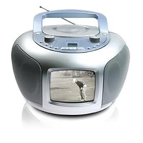 Lasonic 5 B/W TV w/ Boombox CD Player & AM/FM Tuner