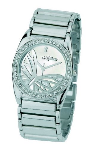 Stringfellows J628.10ST Ladies Round Case with Butterfly Dial Bracelet Watch