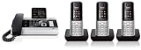 Produkt-Bild: Siemens Gigaset DX600A TRIO SET mit 3x S810H Mobilteil - ISDN, Anrufbeantworter, Bluetooth&reg; ECO DECT, schwarz