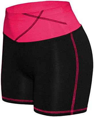W Sport® Women's Moisture Wick Skinny Athletic Yoga or Running Shorts, Wine Red, XL