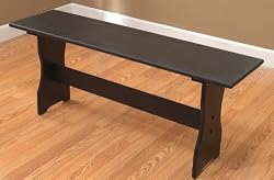 Black Finish Nook Dining Chair House Bench