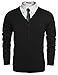 Coofandy Men's Casual V-neck Long Sleeve Button Down Cardigan