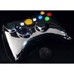 Chrome Yellow Xbox 360 5 Mode Rapid Fire with Jitter Mode & On/Off Button Adjustable Modded Wireless Lighted Controller Remote