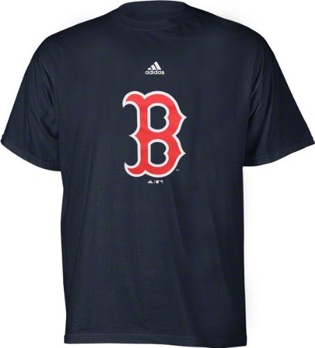 MLB Boys' Boston Red Sox Team Logo Short Sleeve Tee, Navy, Medium
