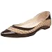 All Black Women's Pattie Fish Fish Skin And Patent Flat