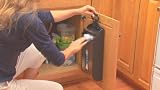 Save On Space 7050 Grocery Bag Holder Compactor, Wall Mounted, Stainless Steel