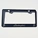 Matte Black Laser Engraved Lamborghini Stainless Steel USA License Plate Frame With Engraved Steel Logo Screw Cap Combo 12.25