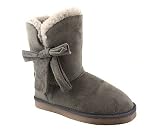 BOW SUEDE SHEARLING BOOT