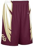 Florida State Seminoles Garnet NCAA Screen Printed Replica Basketball Shorts By Nike Team Sports