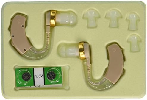 Best Hearing Amplifier Device - Aid Your Ears - Digital Amplifiers - Set of 2 - High Quality - Helps with Tinnitus Hearing Loss and More