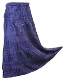 $13.99 BombayFashions LOWEST PRICE Guaranteed! DISCOUNTED 'SOLID COLOR' Full/Ankle Length LINED Bohemian Gypsy Womens Peasant India Skirt