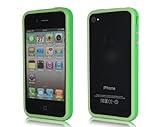 Bumper Frame Case Metal Buttons for Apple iPhone 4 4G Green