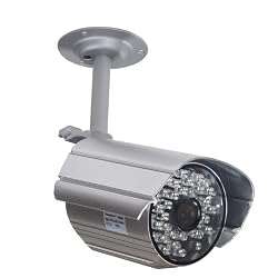 VideoSecu Day Night IR Audio Security Camera 36 Infrared LEDs Free Bracket for Home Surveillance IR806AS 1N3