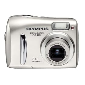 Olympus FE-110 - Digital camera - 5.0 Mpix - optical zoom: 2.8 x - supported memory: xD,... by Olympus