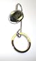 Grey Crystal Keychain Hook