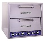 Bakers Pride DP-2BL Pizza/Bake Oven Double Compartment Countertop 20-3/4 Wide x 20-3/4 Deep Brick Lined