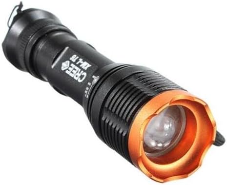 Extreme Popular 5modes 2600 Lumen LED Flashlight Zoomable Tactical Cycling Bicycle Light Color Black with Battery Charger