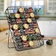 Universal Keurig K-cup Storage Rack 35 Capacity Can Be Used on Countertop, Inside Drawer or Mount on Wall, Black Scroll Design Best Buy