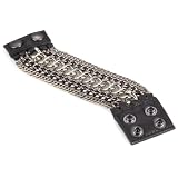 Streets Ahead Soft Black Leather Cuff Bracelet