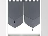 Paire de voilages doubles UNI gris