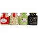 Gourmet Food : Pommery Mustard Meaux Moutarde in Pottery Crock: Classic Meaux,Cognac,Peppercorn,Firemans