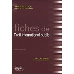Fiches de droit international public