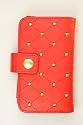 Red Flip leather Purse Case with Pull Tab Design with Credit Card Slot For Apple iPhone G1 G2 3G 3GS 3G S iTouch iPod Touch