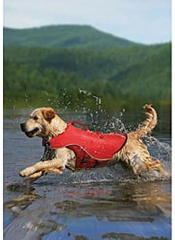 Hunter K9 Designs KUR1139 Small - Surf n Turf Life Jacket - Red
