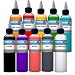 10 Piece 1oz Intenze Basic Solid Color Set