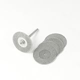 uxcell グラインダーカットオフブレード　コネクタスティック 37mmx 3mm シルバートーン 金属　5個入り