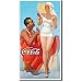 Coca Cola Coke Couple on Beach Retro Vintage Tin Sign