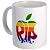R.I.P. Steve Jobs Rainbow Apple on an 11oz Ceramic Coffee Cup Mug