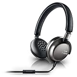 Philips F1/27 Fidelio Premium Lightweight Travel Headphones with Mic, Black