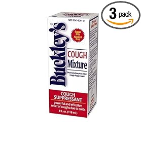 Buckley's Mixture Cough Suppressant, 4-Ounce Boxes (Pack of 3)
