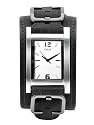 GUESS - G66390G - Analogique - Montre Homme - Bracelet en cuir noir