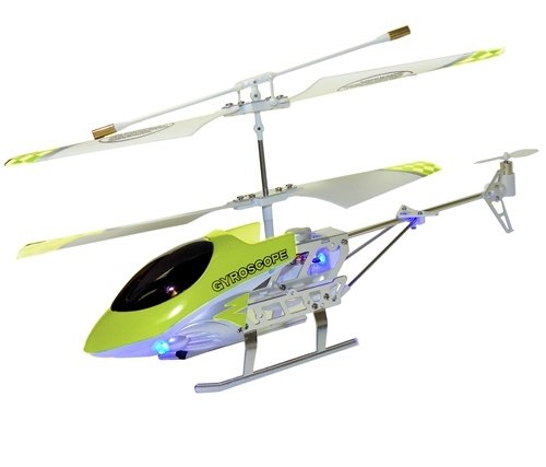 UJ4705 Mini Metal Gyroscope 3 Channel RC Helicopter - Yellow