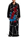 Silver Buffalo Marvel MC3228 Spider-Man Swings Fleece Adult Throw Blanket with Sleeves, 72-Inch by 55-Inch