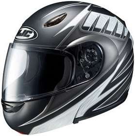 HJC CL-MAX CLMAX FLIP-UP EVOLVE MC5F BLACK/SILVER/WHITE MOTORCYCLE Full-Face-Helmet