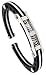 Jewelry : Contemporary 8' Surgical Steel & Rubber Cuff Bracelet 3/8' (10 mm) wide.