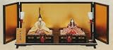 ひな人形 【真多呂】木目込 本金親王 本金 明日香雛 b806の画像